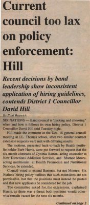 &quot;Current council too lax on policy enforcement: Hill&quot;