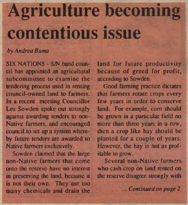 &quot;Agriculture becoming contentious issue&quot;