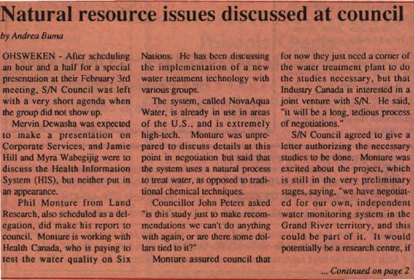 &quot;Natural resources issues discussed at council&quot;