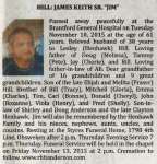 Hill, James Keith Sr. (Jim) (Died)
