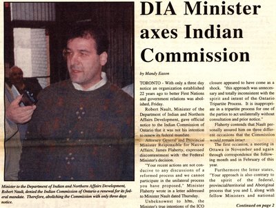 &quot;DIA Minister axes Indian Commission&quot;