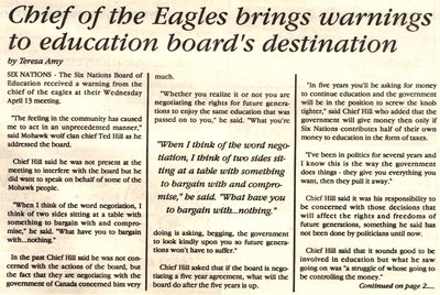 &quot;Chief of the Eagles brings warnings to education board's destination&quot;