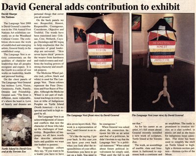 &quot;David General adds contribution to exhibit&quot;