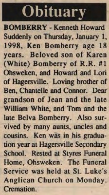 Bomberry, Kenneth Howard