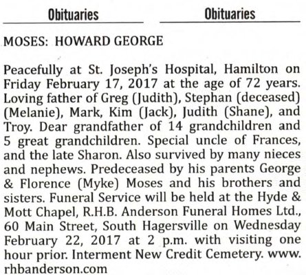 Moses, Howard George