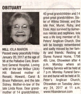 Hill, Iola Marion