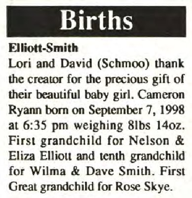 Elliott-Smith, Cameron Ryann