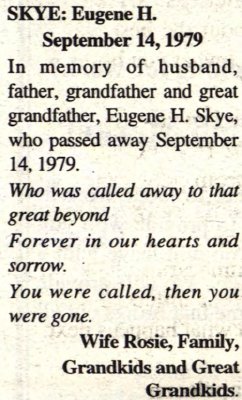 Skye, Eugene H.