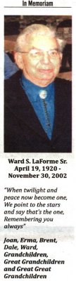 LaForme Sr., Ward S.