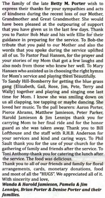 Porter, Betty M.