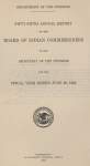 U. S. Department of the Interior: Fifty-fifth Annual Report of the Board of Indian Commissioners to the Secretary of the Interior for Fiscal Year Ended June 30, 1924