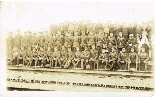 147th Battalion at Camp Borden before they left for Halifax