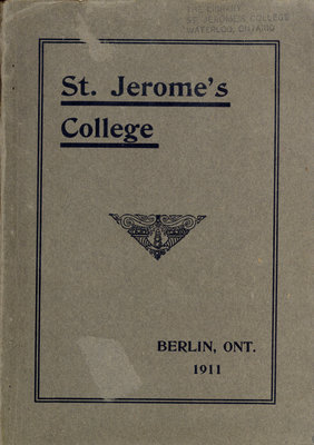 St. Jerome's College Calendar 1911