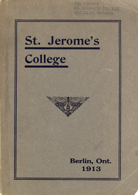 St. Jerome's College Calendar 1913