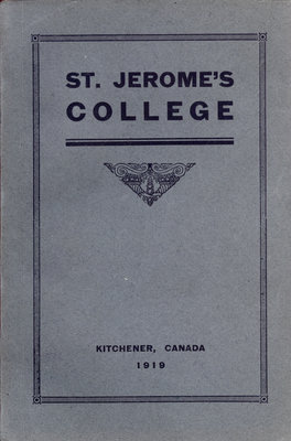 St. Jerome's College Calendar 1919