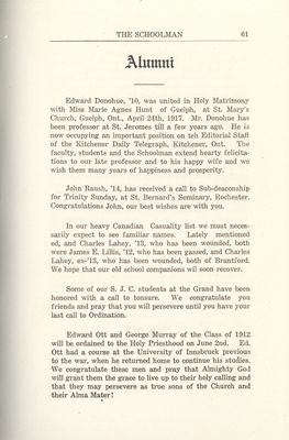 Alumni newsletter, June 1917