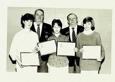 Photograph of Legion Awards Ceremony, Poster Contest Winners