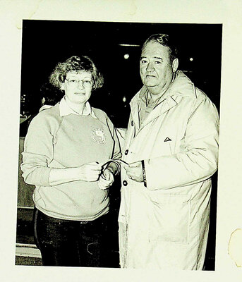 Photograph of Legion Member handing over a donation in support of Big Brothers and Sisters of Centre Hastings