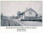 Photograph of Springbrook Central Ontario Railway Station, Springbrook