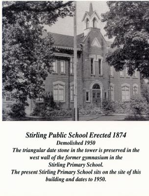 Photograph of Stirling Public School prior to 1950, Stirling, ON