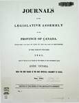 Journals of the Legislative Assembly of the Province of Canada, 1841