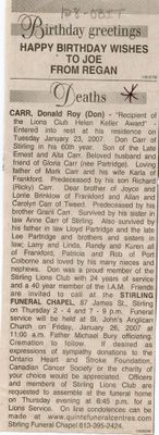 Donald Roy Carr Obituary