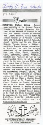 Michael James Hendrick Obituary, Intelligencer