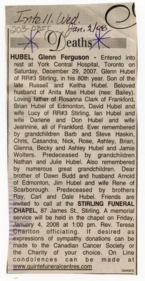 Glenn Ferguson Hubel Obituary, Intelligencer