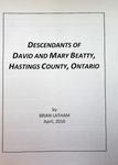Descendants of David and Mary Beatty, Hastings County, Ontario