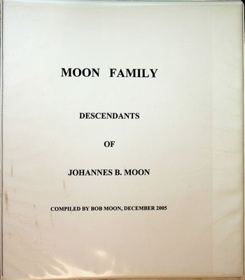 Moon Family Descendants of Johannes B. Moon