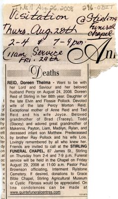 Doreen Thelma Reid Obituary, Intelligencer