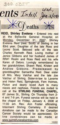 Shirley Evelena Reid Obituary, Intelligencer