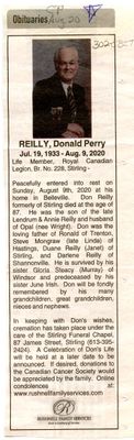 Donald Perry Reilly Obituary, Community Press