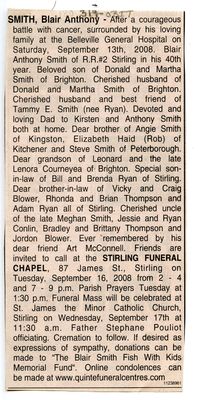 Blair Anthony Smith Obituary