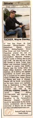 Wayne Stanley Tucker Obituary, Community Press