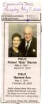 Robert "Bob" Warren Philp & Marlene Ann Philp Remembrance Notice