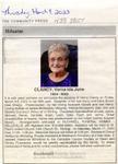 Verna Ida June Clancy Obituary, Community Press