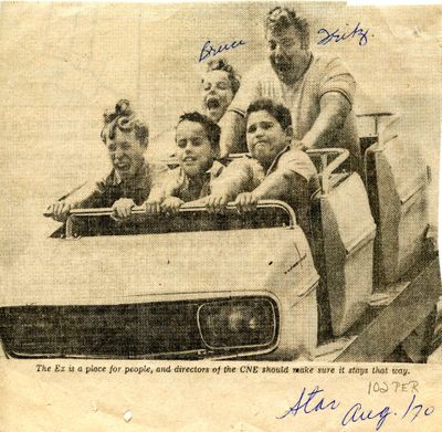 Midway Ride at CNE, Toronto Star (1970)