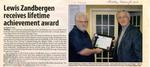 Lewis Zandbergen receives lifetime achievement award, EMC (2010)
