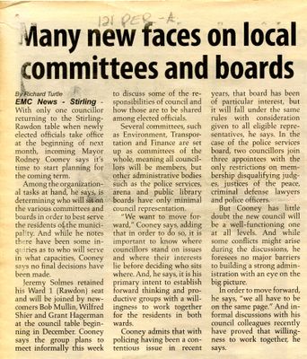 Many new faces on local committees and boards, EMC (2010)