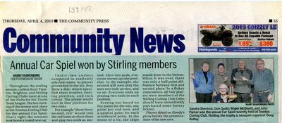 Annual Car Spiel won by Stirling members, Community Press (2019)