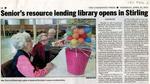 Senior's resource lending library opens in Stirling, Community Press (2019)
