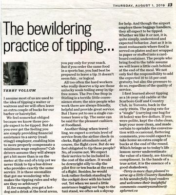 The bewildering practice of tipping..., Community Press (2019)