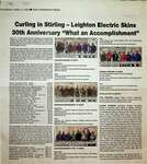 Curling in Stirling - Leighton Electric Skins 30th Anniversary "What an Accomplishment", Community Press (2019)