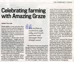 Celebrating farming with Amazing Graze, Community Press (2019)