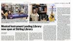 Musical Instrument Lending Library now open at Stirling Library, Community Press (2022)