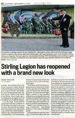 Stirling Legion has reopened with a brand new look, Community Press (2021)