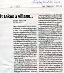 It takes a village..., Community Press (2022)