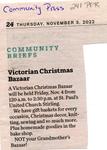 Community Briefs - Victorian Christmas Bazaar, Community Press (2022)