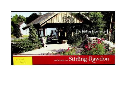 Welcome to Stirling-Rawdon [A Stirling Experience], Pamphlet (2003)